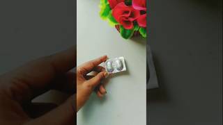 DIY ring with medicine wrapper ring shorts youtubeshort viralvideo [upl. by Eidorb]