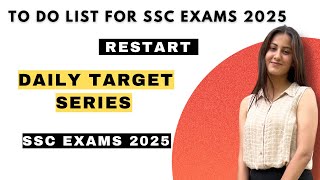 How I make my to do list for SSC exams to achieve my daily target  Daily Target Series  SSC 2025 [upl. by Lucier442]