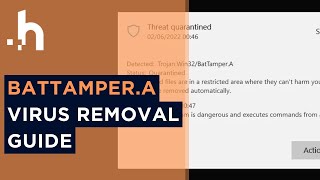 How to Remove TrojanWin32BatTamperA Virus From PC [upl. by Neeuq]