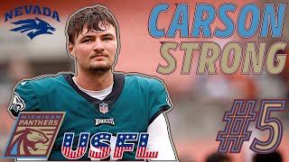 Preseason USFL Quarterback Rankings 5 Carson Strong Michigan Panthers [upl. by Bonnes822]