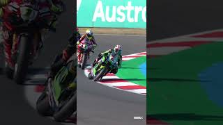 Threeway battle for second position 🥈  2023 FrenchWorldSBK 🇫🇷 [upl. by Elehcor131]