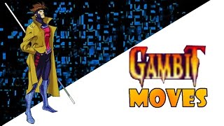 Gambit Special Moves Marvel vs Capcom [upl. by Clerk]