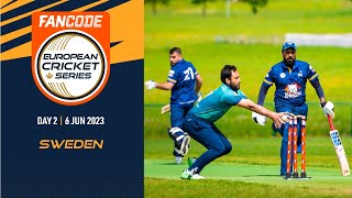 🔴 FanCode ECS Sweden 2023  Day 2  T10 Live Cricket  European Cricket [upl. by Nadoj]