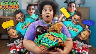 Clean Up Song Goo Goo Mom Teaches Sons to Put Away Toys [upl. by Marje]