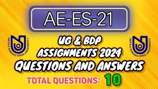 AE ES 21  NSOU UG Assignment AE ES 21 [upl. by Anned]