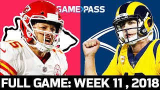 Kansas City Chiefs vs Los Angeles Rams Week 11 2018 FULL Game The Greatest MNF Game Ever [upl. by Formenti]