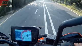 2018 KTM Duke 390 Acceleration  060 kmh  0100 kmh  0150 kmh [upl. by Faunie]