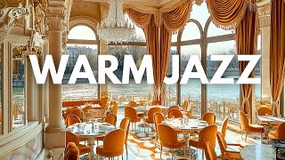 Calm Background Jazz Music at Quiet Street Coffee Shop🍂Relaxing ampPositive Jazz for Soulful Healing [upl. by Kramer]