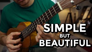 Simple Ukulele Fingerpicking Pattern with Amazing Sounding Chords [upl. by Leinahtan]