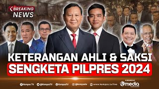 BREAKING NEWS  Keterangan Ahli amp Saksi PrabowoGibran Sidang Sengketa Pilpres 2024 [upl. by Boynton210]