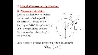 Mécanique du point  06 Mouvement circulaire  mouvement à accélération centrale [upl. by Ransell363]