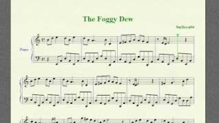 The Foggy Dew Piano Sheet tutorial [upl. by Anul]