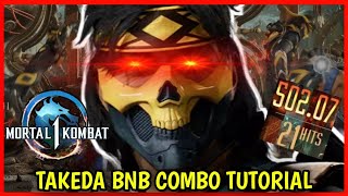 HOW TO DO TAKEDA COMBOS IN MK1 GUIDE Mortal Kombat 1 [upl. by Dranreb931]