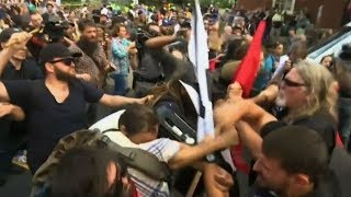 Violent clash at white nationalist rally [upl. by Aned]