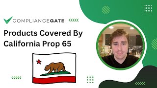 Products Covered by California Proposition 65 [upl. by Tanner641]