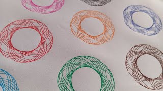 Beautiful Geometric Patterns Drawing😍satisfying spirograph subscribe [upl. by Sola]