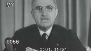 1945 Harry Truman Announces Victory Over Germany WWII [upl. by Ricca]