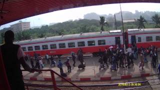 Yaounde Gare Voyageurs arrivee train Ngaoundere [upl. by Belldame]