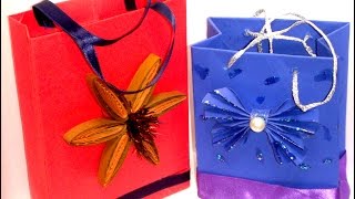 Украшения из бумаги Handmadeупаковка для подарков своими рукамиPaper GIFT BAG [upl. by Ratha]