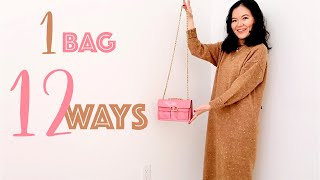 HOW TO STYLE CROSSBODY BAGS  12 ways to wear a crossbody bag crossbody bag for petite girls [upl. by Lashond]