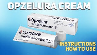 Opzelura cream Ruxolitinib how to use How and when to take it Who cant take Ruxolitinib [upl. by Ecnerol859]