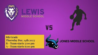 Boys Basketball 8th Grade Lewis vs Jones [upl. by Notnarb]