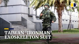 Taiwan builds ‘ironman’ exoskeleton suit to boost troop endurance on battlefield [upl. by Yllen]