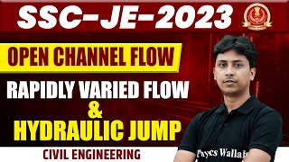 SSC JE 2023  Open Channel Flow  Rapidly Varied Flow  Hydraulic Jump  SSC JE Preparation [upl. by Gerkman]