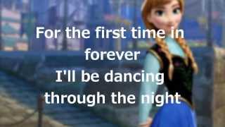 Lyrics quotFor the First Time in Foreverquot Disneys Frozen [upl. by Elton]