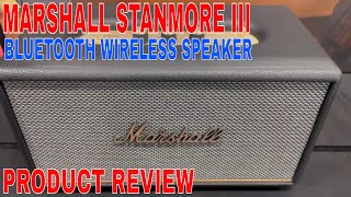 ✅ Marshall Stanmore III Bluetooth Wireless Speaker Black 🔴 [upl. by Helli]