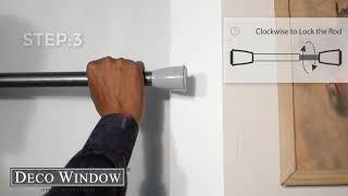 How to install Deco Window Shower Rod [upl. by Dougherty]