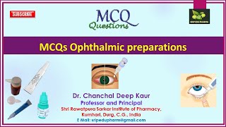 MCQs Ophthalmic products [upl. by Sualokin]