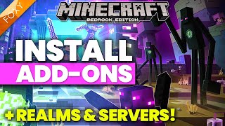 MCPE  BEDROCK  How to install Addons Easy Tutorial [upl. by Oaks]