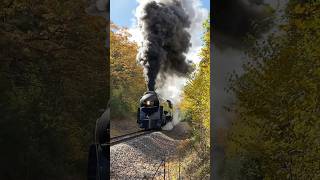 Norfolk amp Western Class J No 611 Steam Train Struggles Uphill To North Mountain VA 2023 [upl. by Adnoma602]