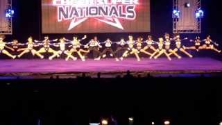 2014 Jamfest Cheer Super Nationals Midwest Cheer Elite Diamond Katz Senior Medium coed [upl. by Alodie]