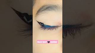 Black Heart eyeliner 🖤 makeuptutorial eyeliner eyelinertutorial makeup eyemakeup shorts [upl. by Osrock]