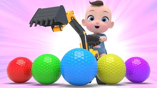 Color Balls Finger Family amp Johny Johny Yes Papa more Nursery Rhymes Song for kids [upl. by Acinor]