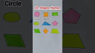 2D Shapes Names  geometry maths mathstricks tricks shorts short 2dshapes yt viral 2d [upl. by Sousa]