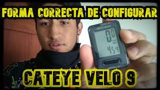 Cómo configurar CUENTAKILÓMETROS CATEYE VELO 9 para cualquier BICICLETA CATEYE vs STRAVA Sirve [upl. by Llerrej]