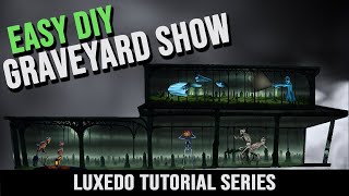 DIY Graveyard Projection Mapping Custom Facade AtmosFX and Luxedo Explained [upl. by Omolhs]