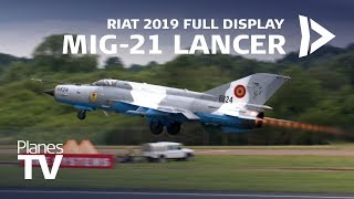 MiG21 Full Display RIAT 2019 [upl. by Keavy889]