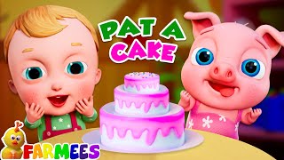 Sing Along Pat A Cake Pat A Cake Song for Kids by Farmees [upl. by Calvano763]