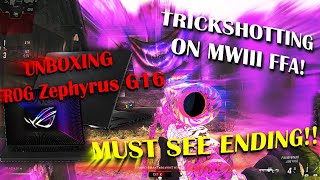 Unboxing NEW gaming laptop  MW3 FFA TRICKSHOTTING  ASUS ROG Zephyrus [upl. by Ahsinra11]