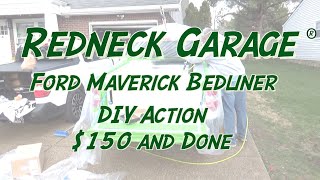 Ford Maverick  DIY Bedliner 150 and  20Letters  You Can Do It [upl. by Annayehc]