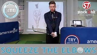 Squeeze the elbows  Golf Tips  Lesson 79 [upl. by Grannia]