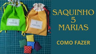 Saquinho 5 Marias [upl. by Enetsuj]