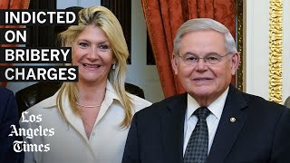 New Jersey Sen Bob Menendez and his wife indicted on bribery charges [upl. by Tterrej943]