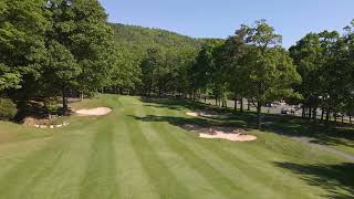 Massanutten Resort Mountain Greens Hole 9 Aerial View [upl. by Hilde302]