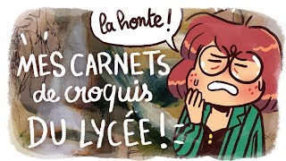 TROIS ANS POUR APPRENDRE À DESSINER  Mes carnets de croquis du lycée [upl. by Martita]