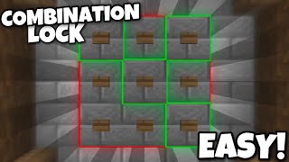 EASY Button Combination Lock In Minecraft Bedrock 117 PS4 PS5 Xbox Windows 10 MCPE Switch [upl. by Solegnave849]